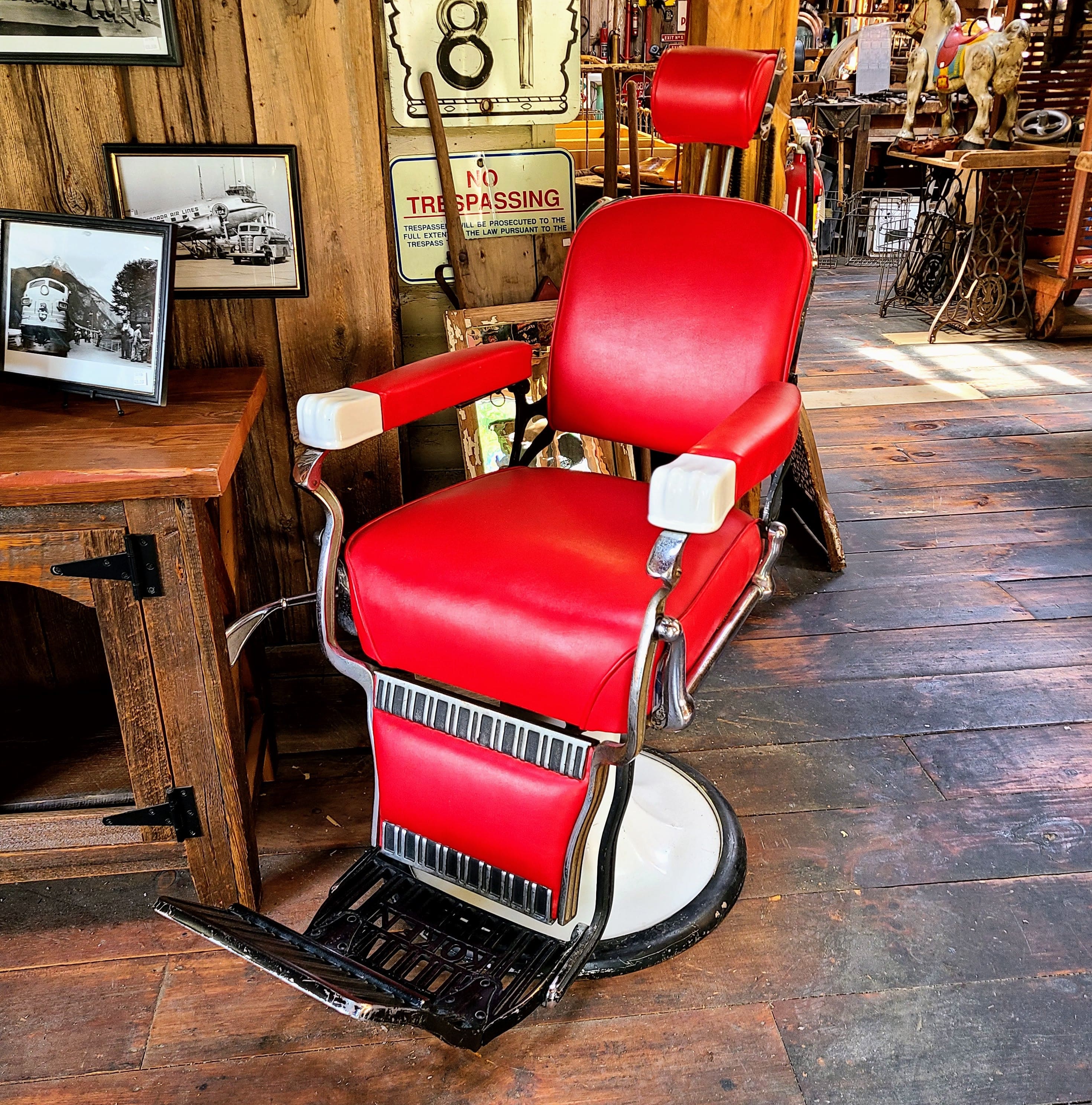 Antique Koken Barbers Chair Rustic to Refined
