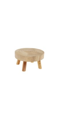 Wood Round Pedestal