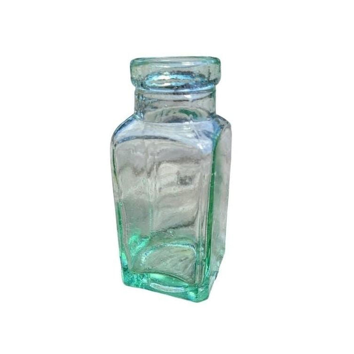 Large Mouth Square Glass Bottle