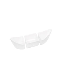 Load image into Gallery viewer, Canoe 3Pc Serving Dish White
