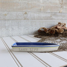 Load image into Gallery viewer, Lake Life Serving Dish Blue
