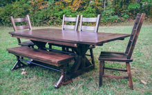 Load image into Gallery viewer, Brewster Table with complete dining set

