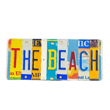 Load image into Gallery viewer, The Beach License Plate Sign - Reclaimed

