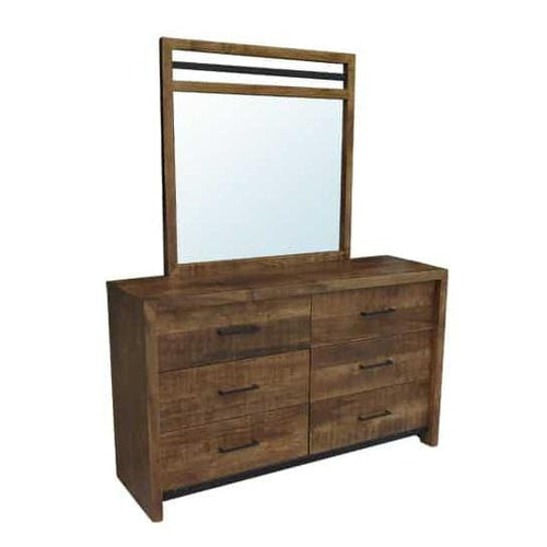 Warehouse Dresser with 6 Drawers and optional mirror